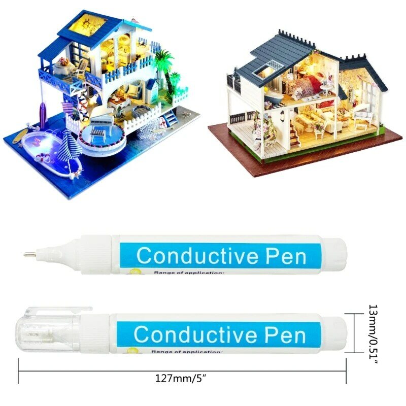 Electric Paint Pen Circuit Board Repair Pen Conductive Pen for DIY Enthusiasts