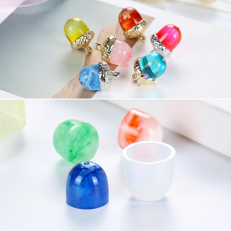 Jewelry Making Pendant Cap Holder Silicone Moulds DIY Necklace Epoxy Resin Molds Dropship