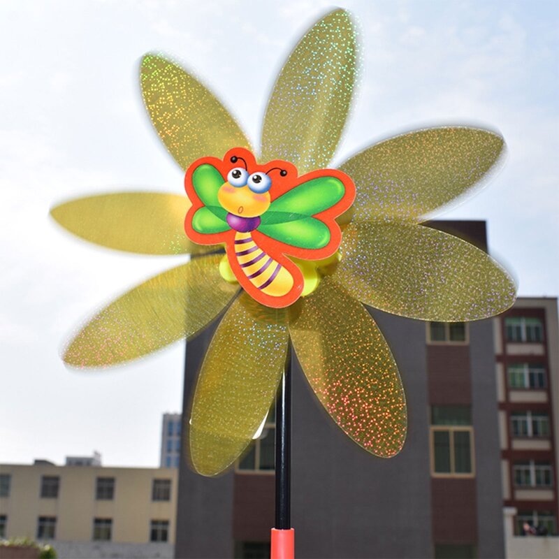 ความแปลกใหม่พลาสติกแมลง Windmill เทศกาลของขวัญอุปกรณ์สำหรับเด็กรางวัลของขวัญ