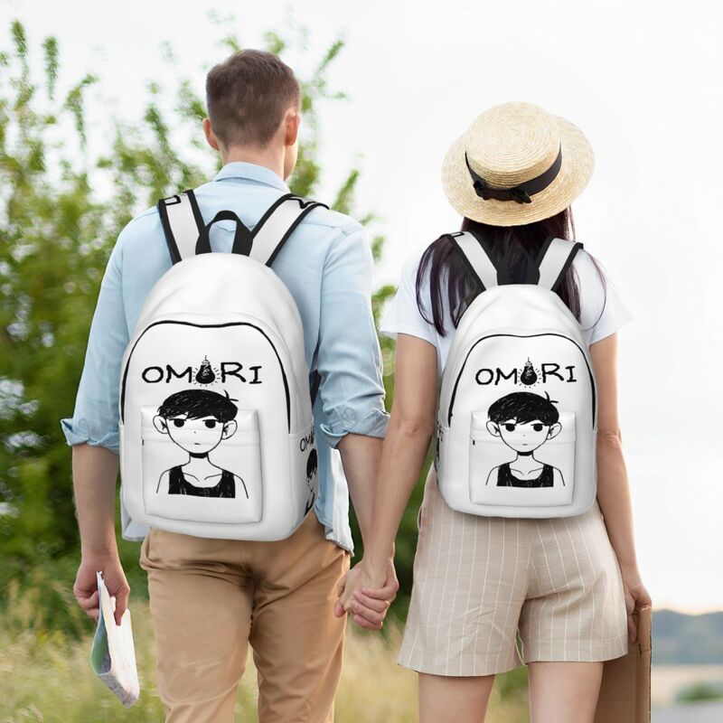Рюкзак Omori Merch Omori для мужчин и женщин, Холщовый деловой ранец для ноутбука, студентов-подростков, подарочная сумка
