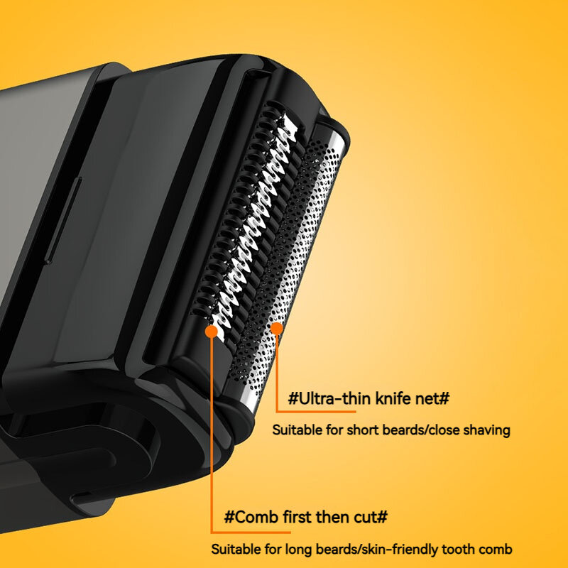 MOTAWISH-Mini rasoir électrique aste de type C, appareil à deux lames, lavable, portable, pour tout le corps