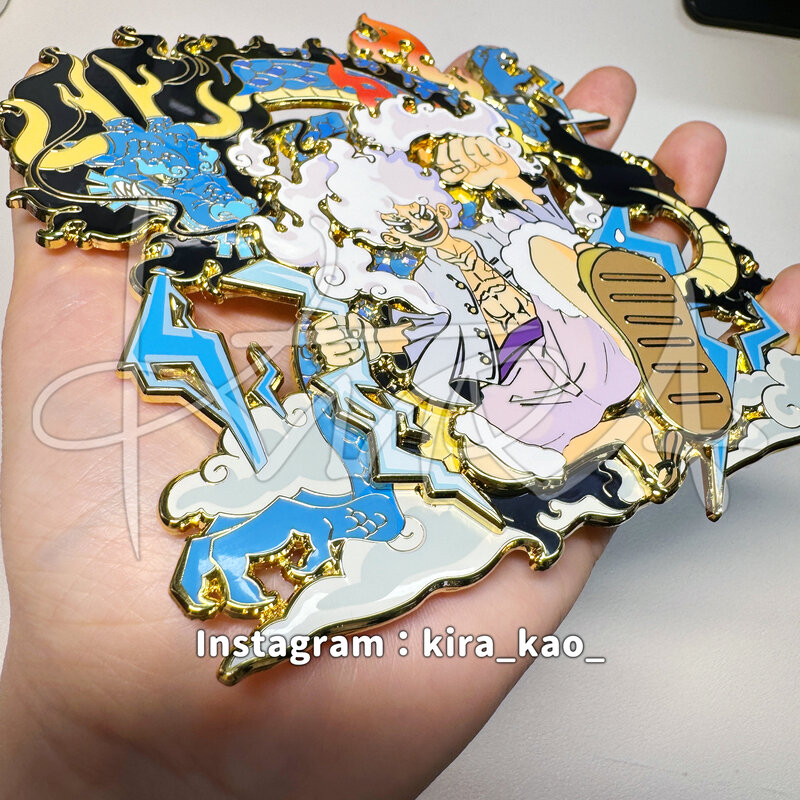 Szpilka emaliowana Luffy & Kaidou na szpilce