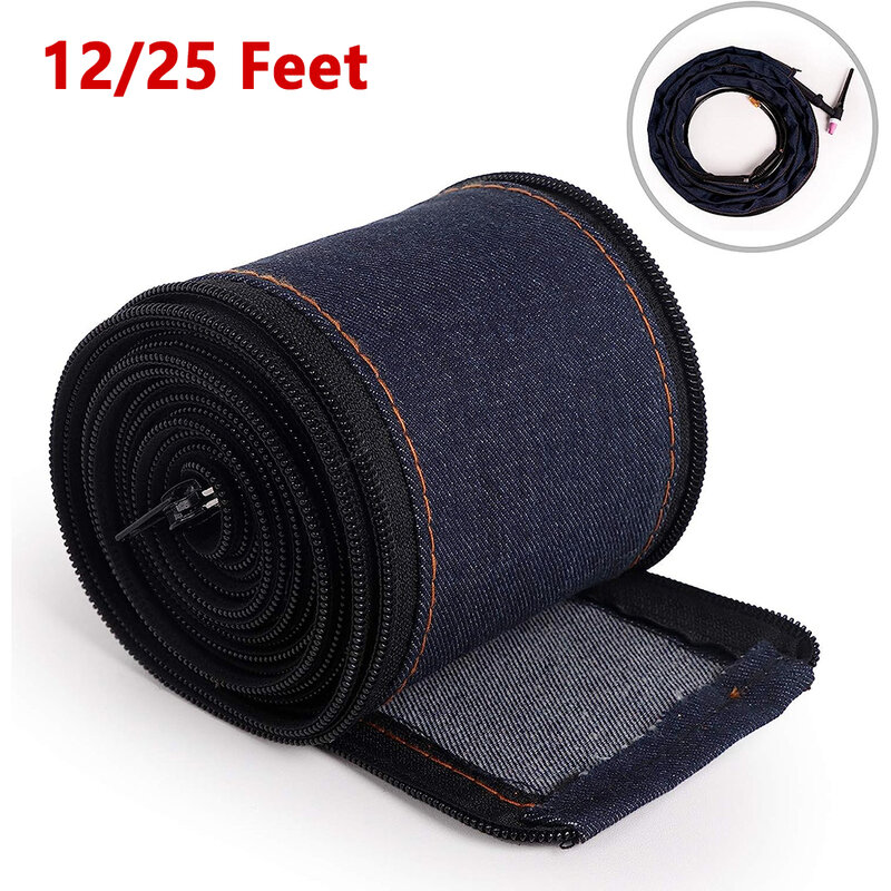 25FT 12FT Protective Sleeve Sheath Cable Cover Welding Tig Torch Hydraulic Hose TIG Torch Cable Cover Welding Protective Gear