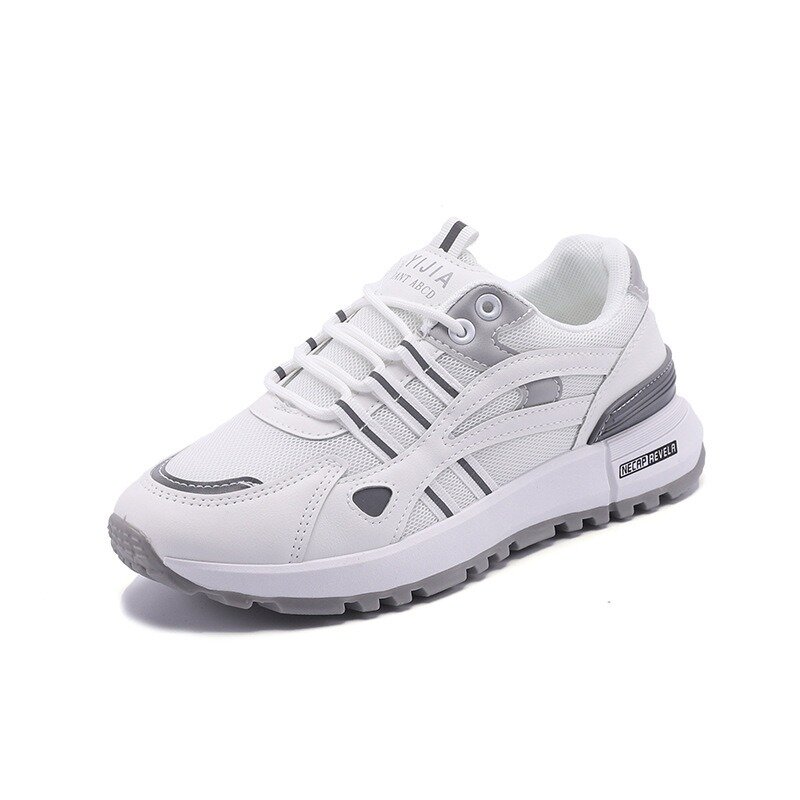 Comemore 2024 Spring New Women's Casual Sneaker Breathable Lightweight Thick Bottom Sports Running Shoes Flat Stylish Sneakers