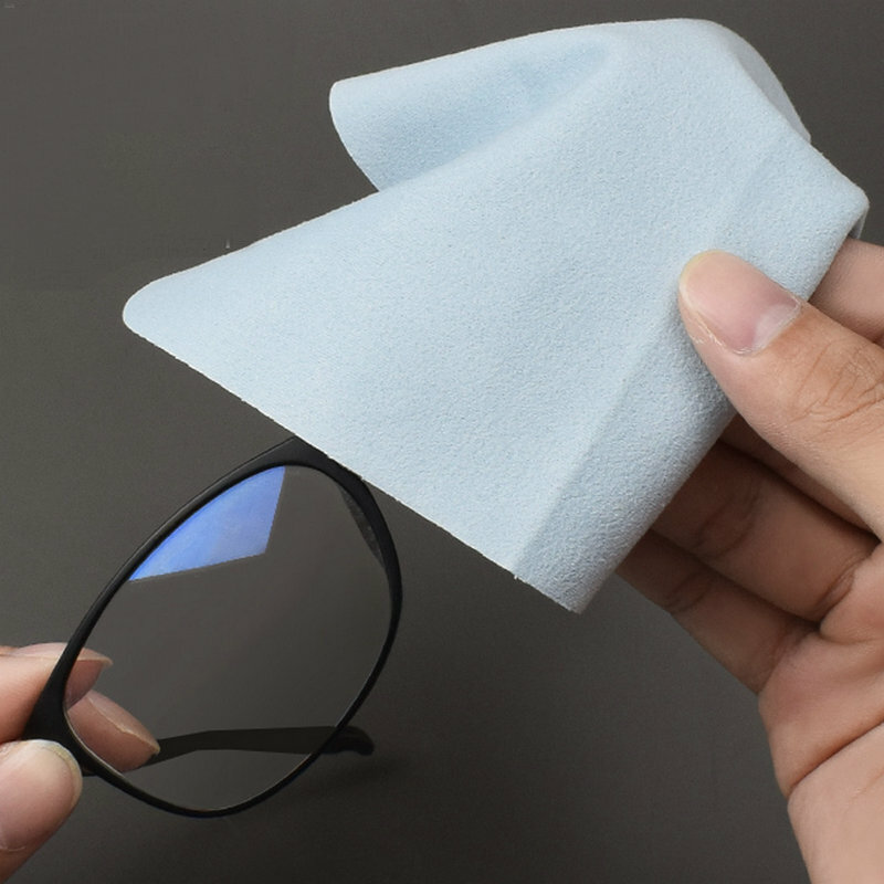 Paño de limpieza de microfibra fuerte, limpiador de gafas de gamuza de alta calidad para lentes, pantalla de teléfono, 1-50 piezas