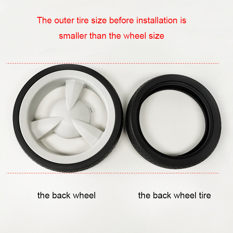 Stroller Tire For Stokke Xplory V3 V4 Pushchair Front Or Back Wheel Tyre Cover Baby Buggy Wheel Casing Replace Accessories