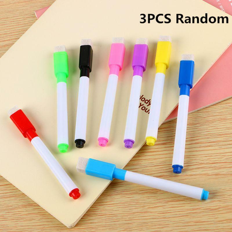 Droog uitwisbare tas/pen Herbruikbare kinderdroog uitwisbare marker Kleur geassorteerde kunstgereedschappen