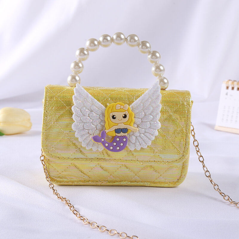 Zaino per borsa in stile occidentale con portamonete portatile Mini Princess Girl Messenger color caramella per bambini