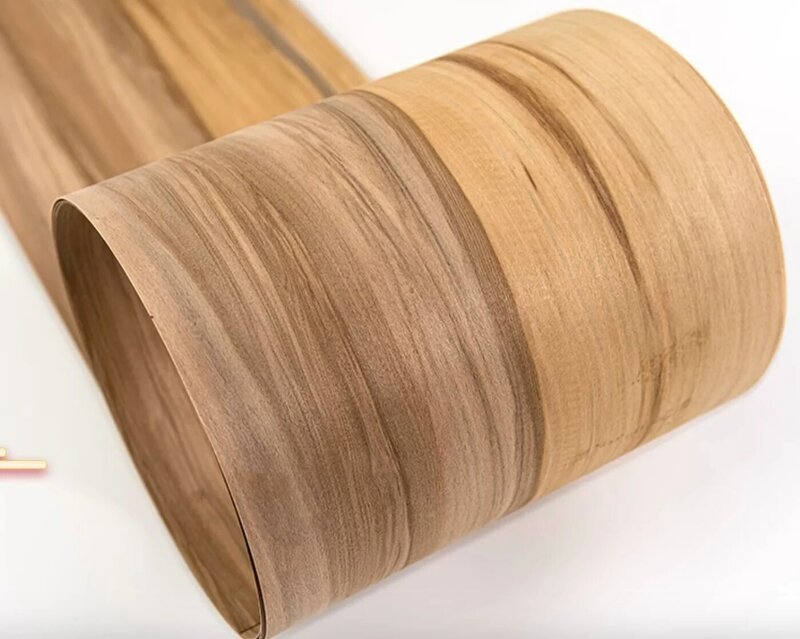 القشرة الخشبية الصلبة الطبيعية لمكبر صوت الغيتار ، لوحة اليدوية ، L:2.5x0.15m ، T:0.5 مللي متر
