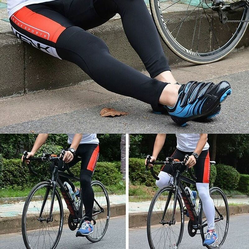 Sarung kaki Anti-UV luar ruangan, penutup kaki Anti-UV nyaman cepat kering perlengkapan olahraga pendingin pelindung kaki bersepeda lari tabir surya uniseks
