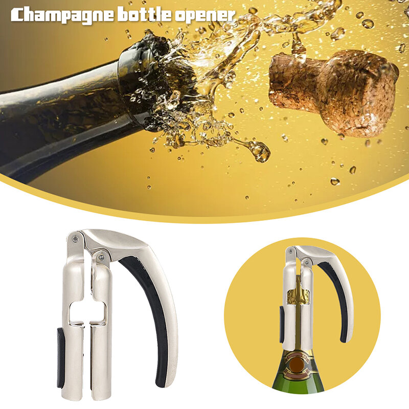 Professional Champagne Corkscrew New Wine Bottle Opener Sparkling Wine Cork Puller Home Bar Champagne Corkscrew Kitchen Gadgets