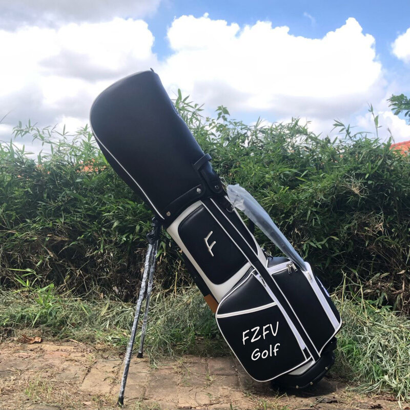 Golf stand bag, golf club bag, unisex waterproof new lightweight black large capacity golf support bag
