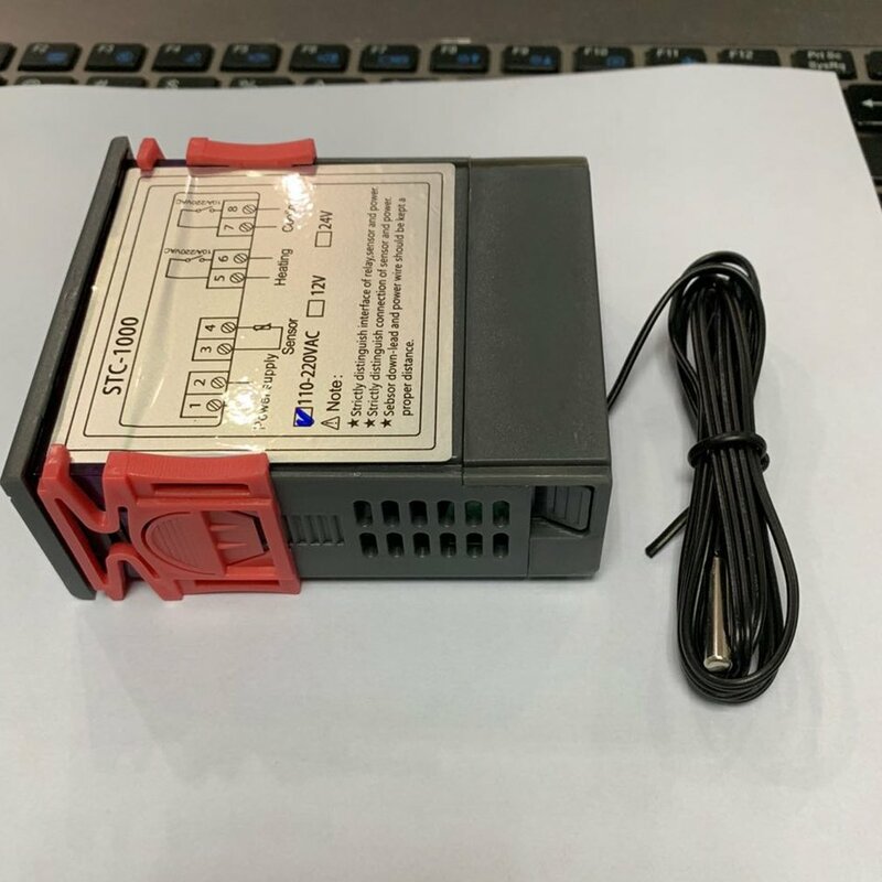 STC-1000 LED Digital Pengendali Suhu Termostat Termoregulasi Akuarium Inkubator 220V dengan Kabel Sensor Probe