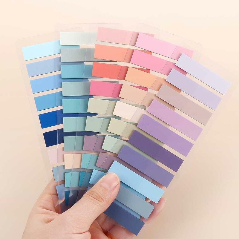 200 Sheets Stationery Bookmark Planner Stickers Self Adhesive Loose-leaf Memo Pad Page Markers Paper Flags Tabs Stickers Index