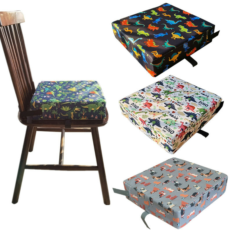 Портативное детское сиденье для высоких стульев, нескользящая Водонепроницаемая подушка для детского обеденного стула, мягкая подушка, детская подушка для обеденного стола