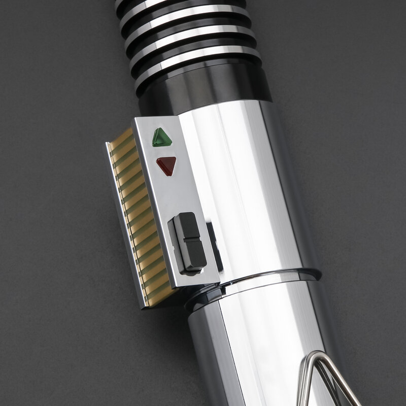 CrucQSAtextures-Sabre laser à balançoire lisse Luke EP6, poignée en métal pour rapDueling, document proxy, sons Force Bl84, jouets d'épée laser Jedi