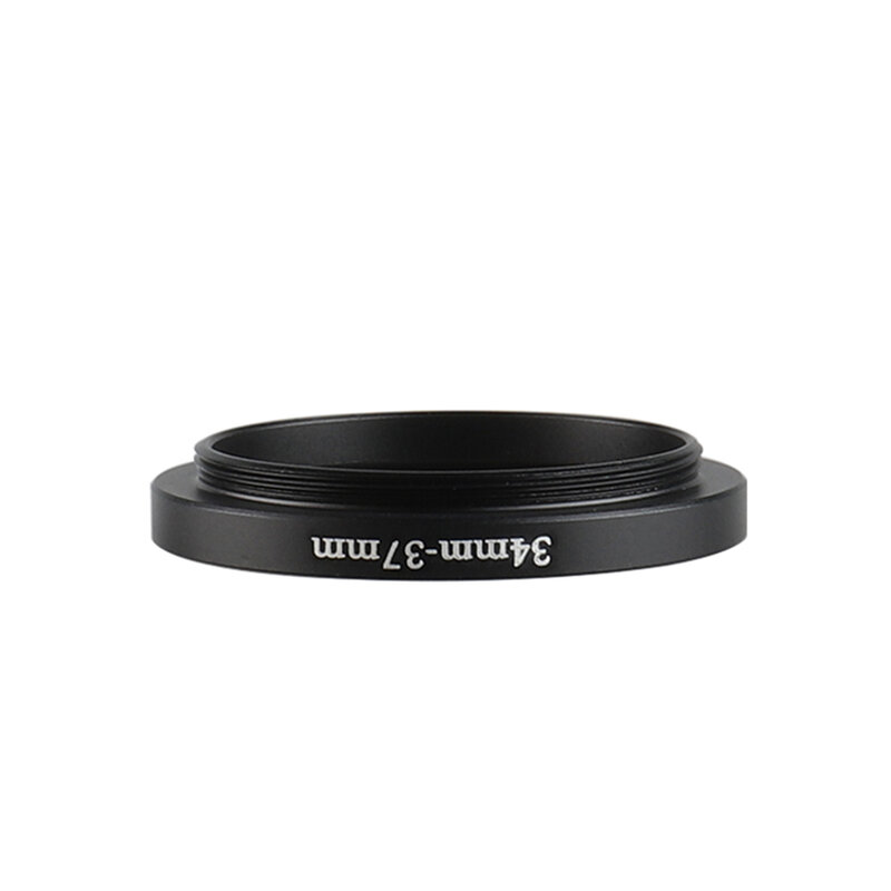 Aluminium Zwart Opstapje Filterring 34Mm-37Mm 34-37Mm 34 Tot 37 Filter Adapter Lens Adapter Voor Canon Nikon Sony Dslr Cameralens
