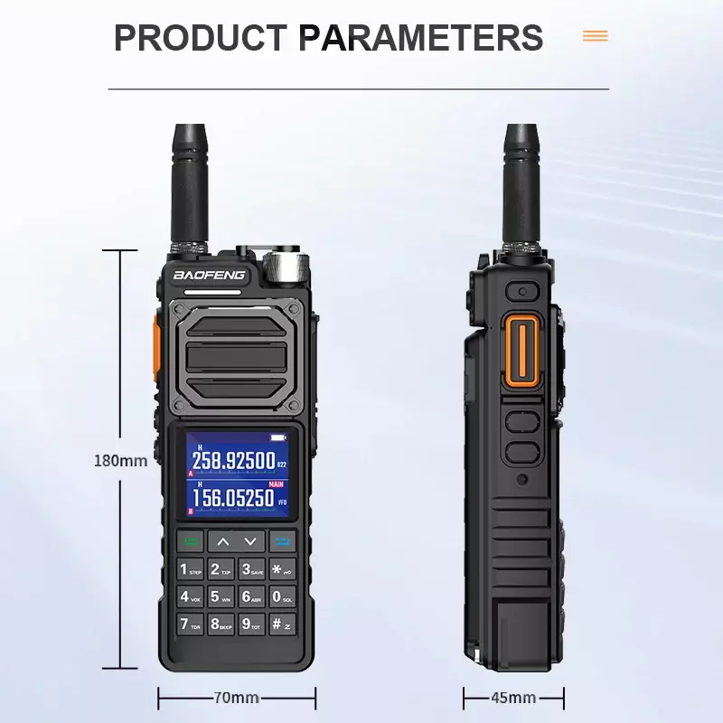 BAOFENG-walkie-talkie táctico de alta potencia, Radio Ham de UV-25L, 50KM, cuatro bandas, tipo C, 999 canales, bidireccional, nueva actualización
