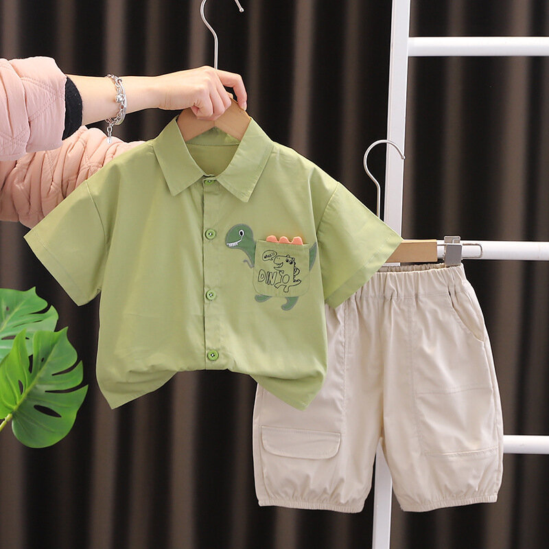 New Summer Baby Clothes Suit bambini Shirt Shorts 2 pz/set Infant Boys abbigliamento Toddler Fashion Casual Costume tute per bambini