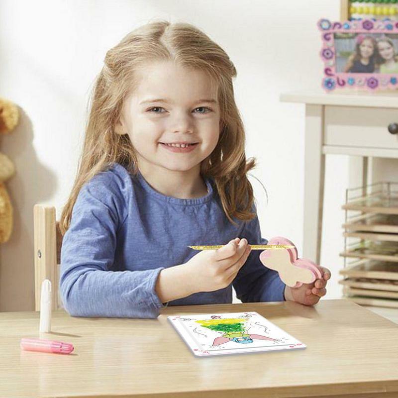 手描きの子供のための3D漫画の写真,着色されたおもちゃ,手描きのパズル,画材,クラフトパッケージ