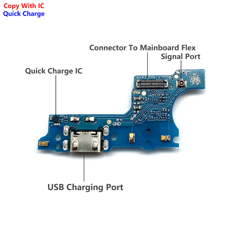 USB 충전기 충전 포트 도크 커넥터 보드 플렉스 케이블, 삼성 A51 A02 A01 코어 A03 코어 A02S A21S A31 A11 A03 용 신제품