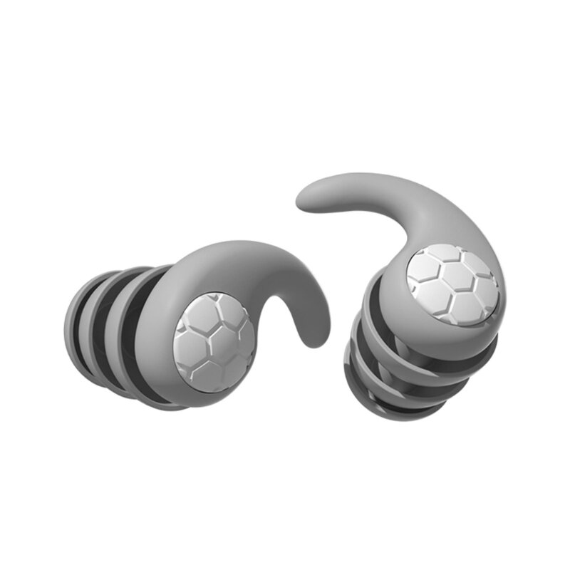 Tapones para los oídos de silicona reutilizables Tapones para los oídos con cancelación de ruido Tapones para los oídos para