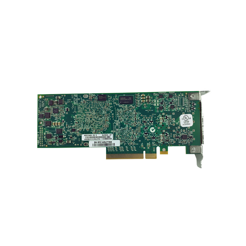 Tarjeta de red de fibra óptica Original para NC523SFP, adaptador de servidor PCIe, placa PCI-e, puerto Dual 10GbE QLE3242, 10G, 593742-001, 593715-001