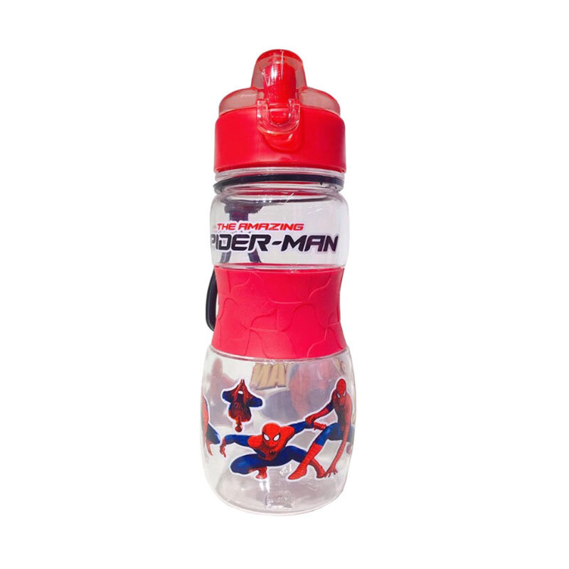 Disney crianças copo de água sippy criativo dos desenhos animados carros congelados marvel spiderman bebê copos de alimentação com canudos ao ar livre garrafas portáteis