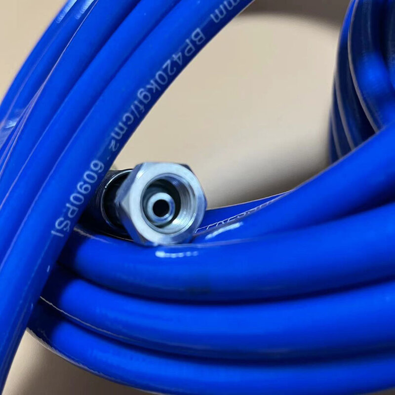 Wąż wysokociśnieniowy złącze 1/4 ''BSP 5800Psi bezpowietrzny rozpylacz do farby część zamienna farba wąż ogrodowy farba natryskowa rura łącząca