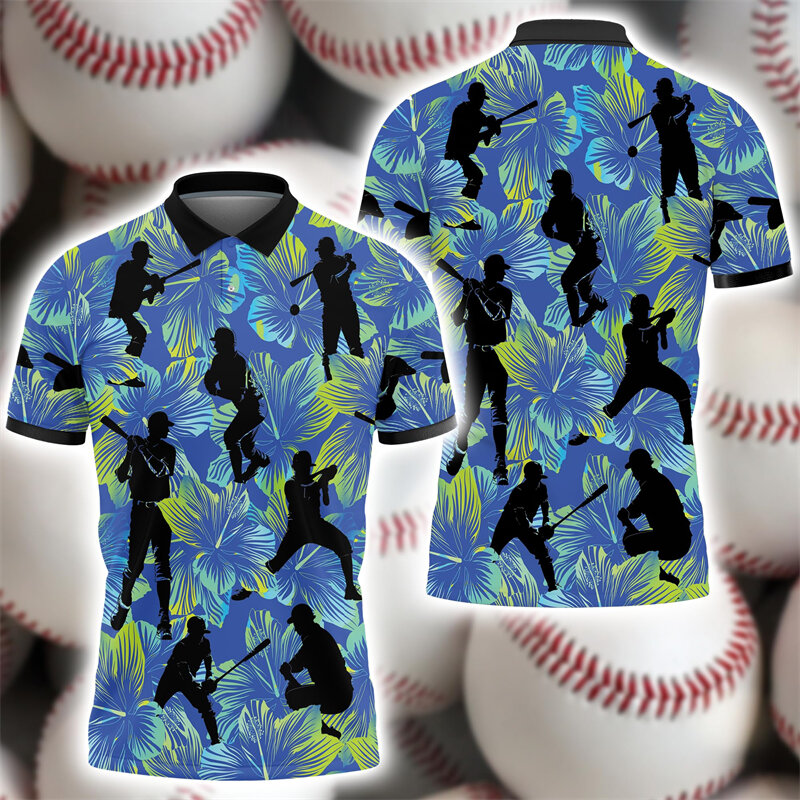 Baseball Club 3D Printed Polo Shirts For Men Clothes Fashion Ball Sport POLO Shirt Casual Boy Short Sleeve Male Jersey Tee Tops