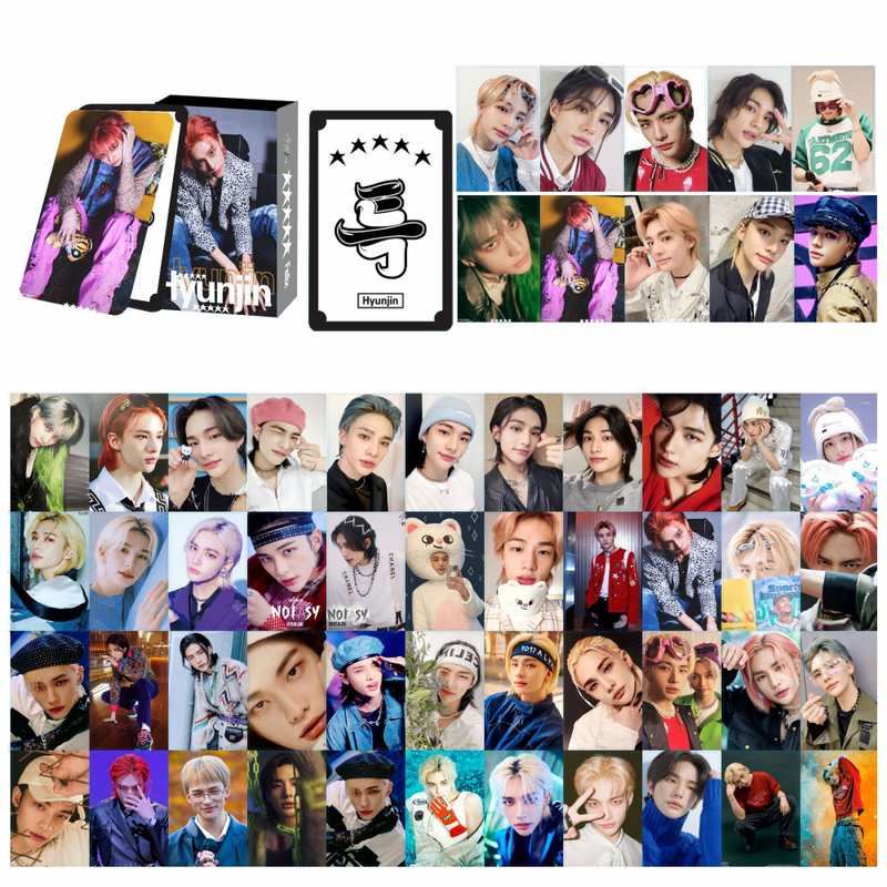 سلسلة بطاقات XIURAN SK Hyunjin Lomo ، سلسلة البطاقات البريدية kpop ، 55 من سلسلة البطاقات البريدية
