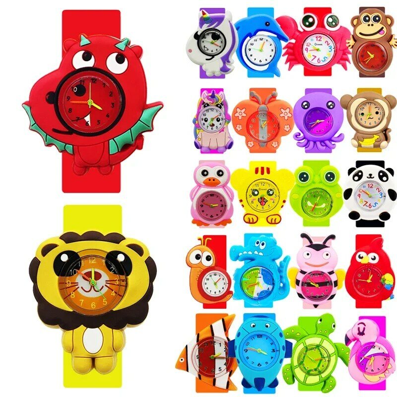 Gute Qualität Niedriger Preis Kinder Uhr Uhr Baby Spielzeug Kinder Slap Uhren Mädchen Jungen Uhren Freies Geschenk von Batterien und aufkleber
