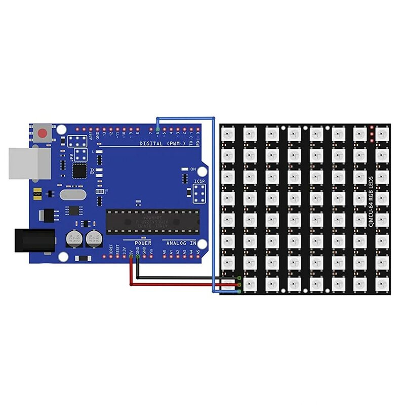 3 X U 64 Led Matrixpaneel CJMCU-8X8 Module Compatibel Met Voor Arduino En Voor Raspberry Pi