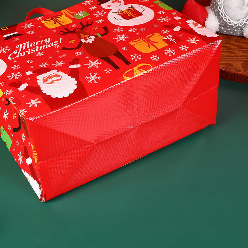Kerstcadeau Tas Santa Claus Sneeuwpop Snoep Geschenkverpakking Tas 2023 Vrolijk Kerstfeest Home Decor Navidad Noel 2024 Nieuwjaar