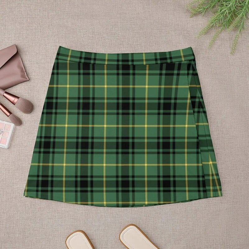 Mini saia de Tartan feminina, Clan MacArthur, saias elegantes, vestido de verão, 2023 tendência, 2023