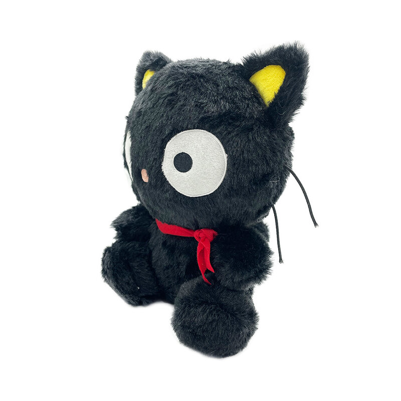 Juguete de peluche de dibujos animados Kawaii de 10 pulgadas, Gato Negro suave, muñeco de animales de peluche, el mejor regalo para fanáticos y niños, cumpleaños