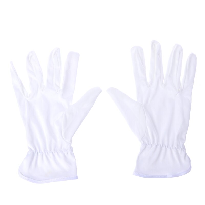 Белые хлопковые перчатки, ювелирные перчатки для мужчин и женщин, сухие руки, художественные ремесла, рабочие перчатки, перчатки