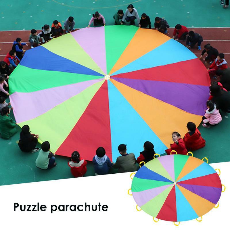 Gigante Parachute Brinquedos para Crianças, Elementary School Ginástica Equipamento, Jogos ao ar livre, Drop Ship