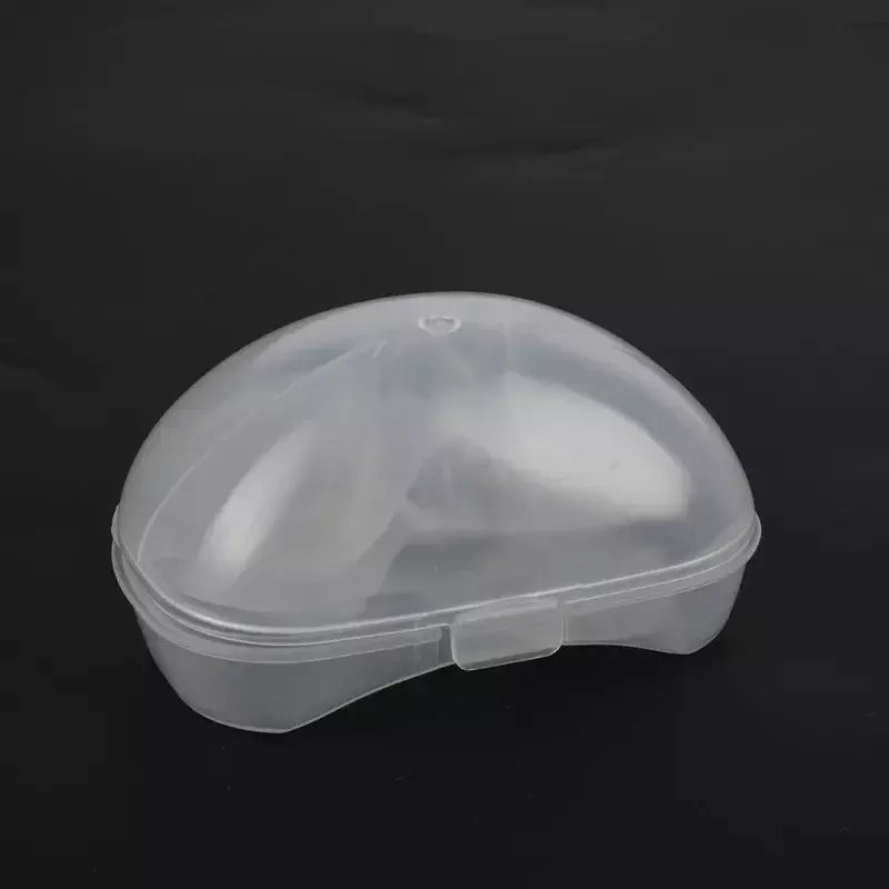 透明なキャリングケース付きシリコン乳首プロテクター、ママのための母乳保護カバー、2個