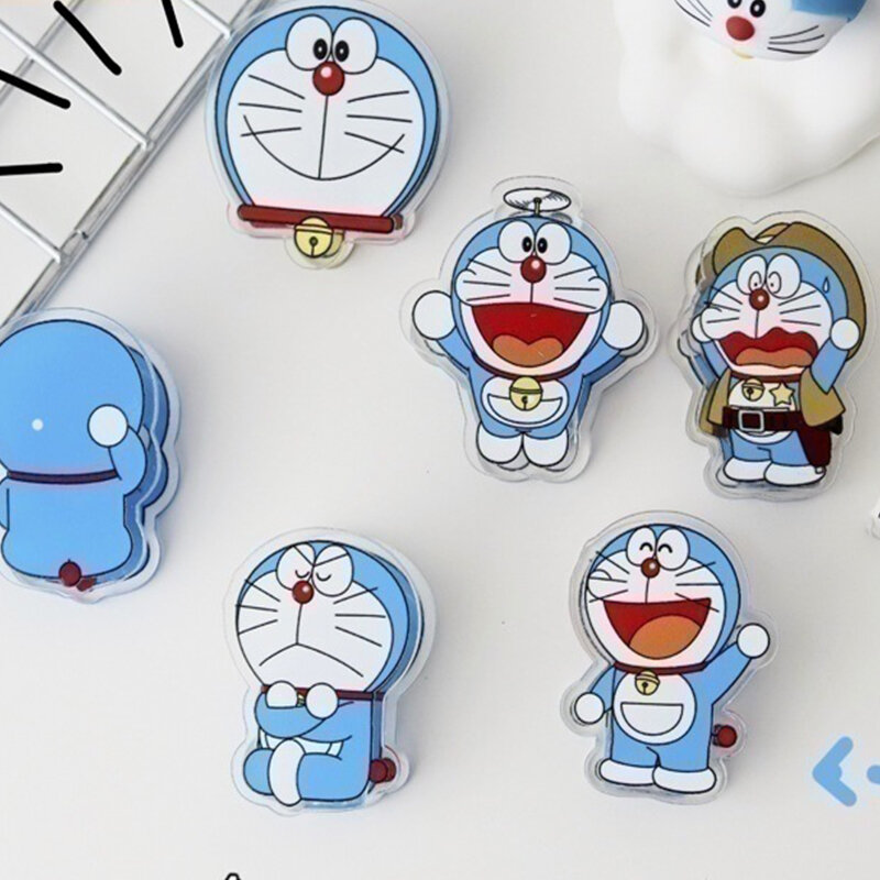 Abrazadera acrílica Kawaii Sanrio Doraemon, Clip de doble cara, Clip Pp, dibujos animados, exquisito, regalo de cumpleaños para niña