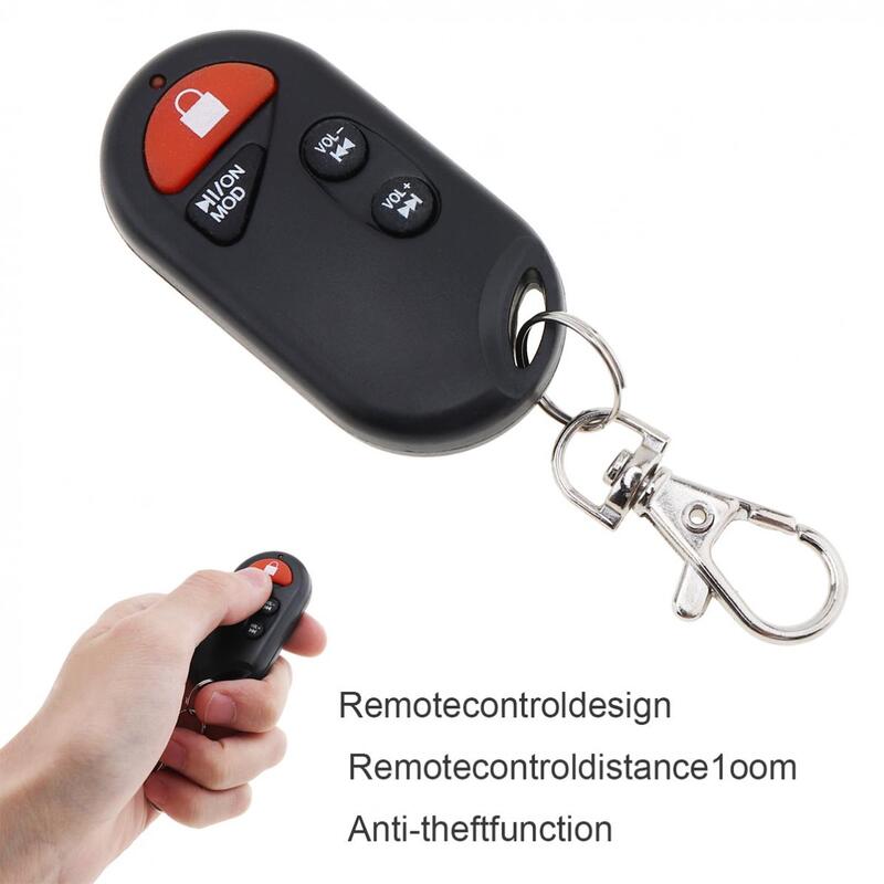 Hi-Fi Bluetooth водонепроницаемый Противоугонный звук MP3 FM-радио плеер SD-карта USB вход для телефона автомобильный Скутер ATV
