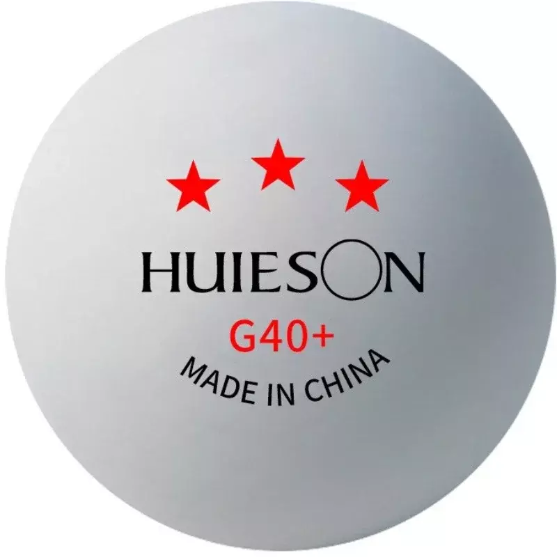Huieson-pelotas de Ping-pong profesionales, de 3 estrellas Material polimérico, TTF, tenis de mesa estándar para competición, G40 +