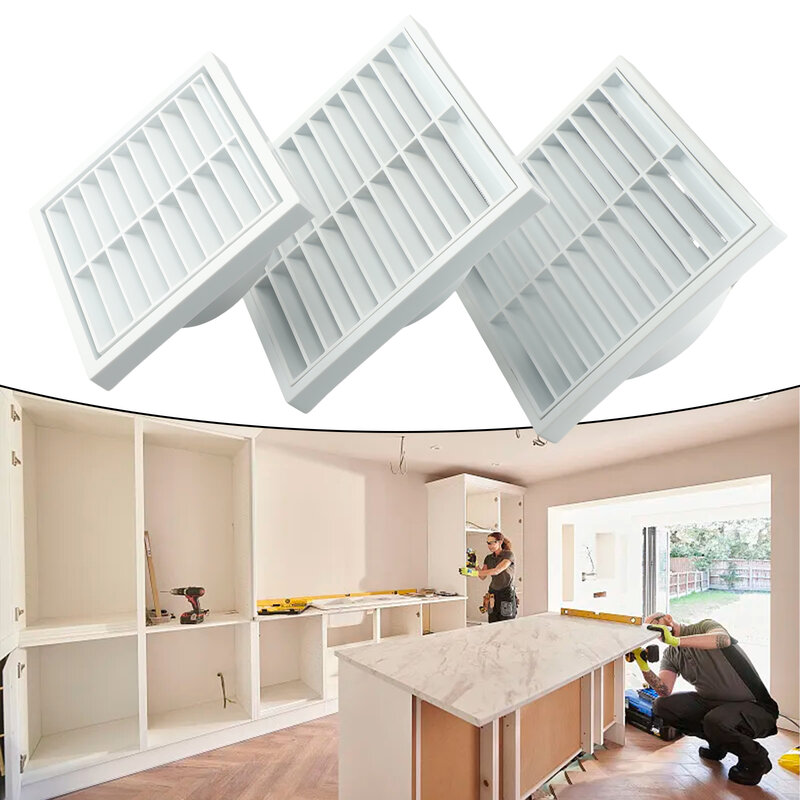Air Outlet Grille  Sturdy PP Construction  Suitable for Indoor and Outdoor Use  Vermin and Rodent Protection White
