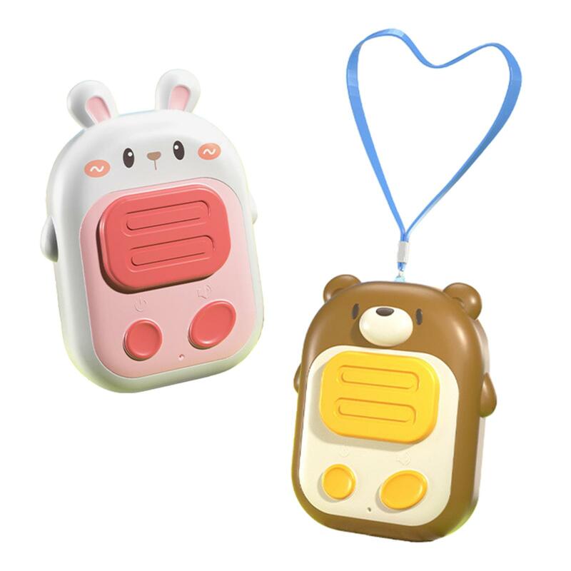 2x Walkie talkie per bambini regalo di compleanno elettronico portatile 500M giocattoli per bambini a lungo raggio per viaggi al di fuori dei viaggi escursionismo per bambini