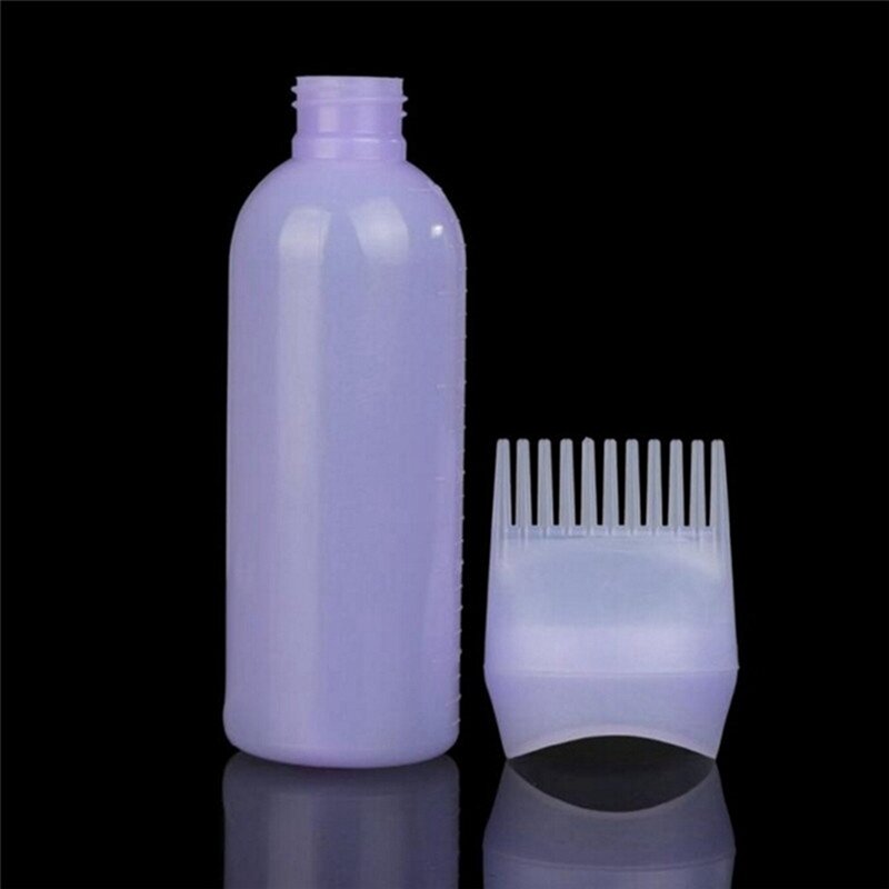 Tingimento Shampoo Bottle Oil Comb, Hair Tools, Dye Aplicador, Brush Bottles, Styling Tool, Coloring Oil, 3 Pcs, 120ml