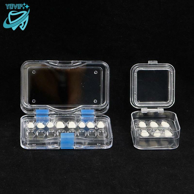 Boîte à dents transparente pour prothèse dentaire, boîte à dents en plastique à membrane, boîte à dents transparente pour couronne de stockage et ponts, 1PC