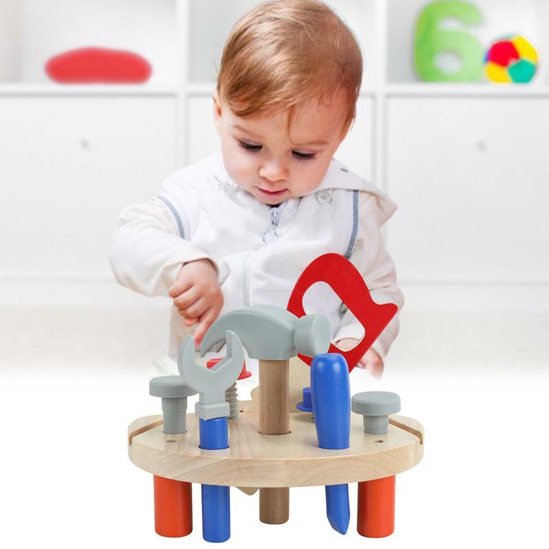 Bauwerk zeug Spielset pädagogische Konstruktion Spielzeug Werkzeuge/Schrauben dreher Board pädagogisches Lernspiel zeug Montessori Lernen