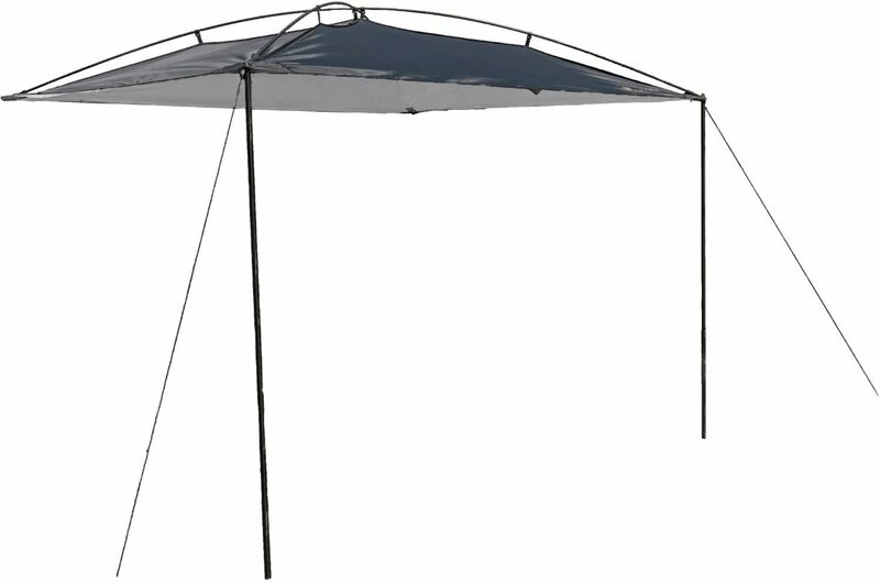 مظلة مركبة متنقلة من moonshadow ، مظلة سيارة متينة خفيفة الوزن ، تغطية ظل كبيرة ، 9 قدم × 7 قدم