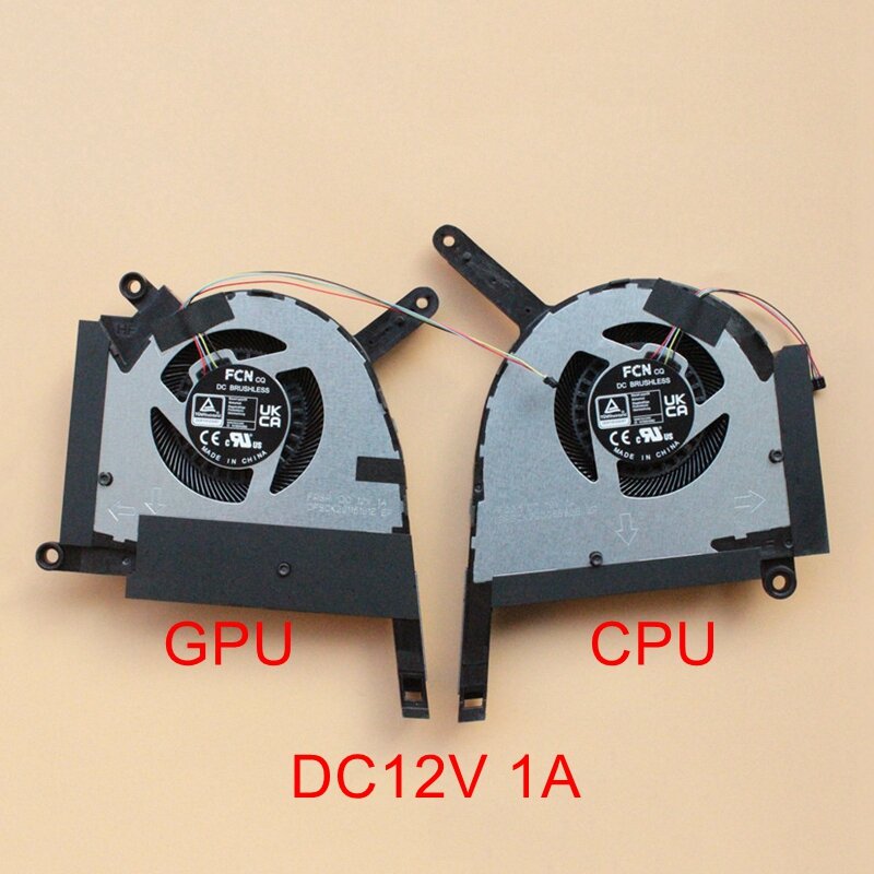 New Original Laptop CPU GPU Cooling Fan For Asus TUF Gaming F15 FX507 FX507Z FX507ZM FA507R FA507RE FA707R FA707RR FX707Z 12V 5V