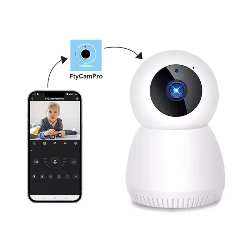 Surveillance Camera Memory Expansion CCTV PTZ Security Camera Outdoor Use Network Mini WiFi Cam Wide Angle Rotatable